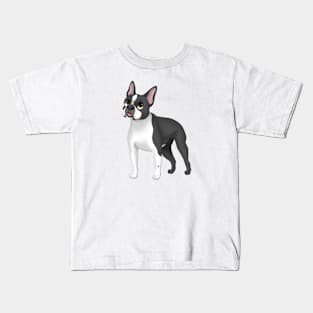 Boston Terrier Dog Kids T-Shirt